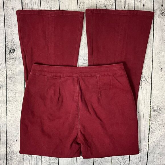 CIDER Lace Front Flare Bottom Jeans - Picture 5 of 7